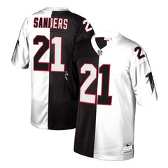 Deion Sanders Atlanta Falcons Mitchell &amp; Ness Retired Player Split Replica Jersey – Black/White 2019