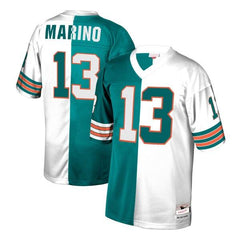 Dan Marino Miami Dolphins Mitchell &amp; Ness Retired Player Split Replica Jersey – Aqua/White 2019