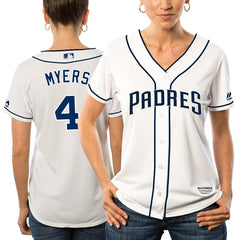 Wil Myers San Diego Padres Majestic Women's Cool Base Player Jersey - White 2019