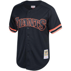 Will Clark San Francisco Giants Mitchell & Ness Fashion Cooperstown Collection Mesh Batting Practice Jersey - Black 2019