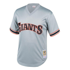 Will Clark San Francisco Giants Mitchell & Ness Youth Cooperstown Collection Mesh Batting Practice Jersey – Gray 2019