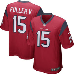 Will Fuller Houston Texans Youth Game Jersey - Red 2019