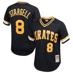 Willie Stargell Pittsburgh Pirates Mitchell &amp; Ness Youth Cooperstown Collection Mesh Batting Practice Jersey – Black 2019