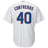 Image of Willson Contreras Chicago Cubs Majestic Official Cool Base Player Jersey - White 2019