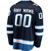 Image of Winnipeg Jets Home Breakaway Custom Jersey - Blue 2019