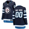 Image of Winnipeg Jets Women's Home Breakaway Custom Jersey - Blue 2019