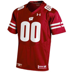 Wisconsin Badgers Under Armour Youth Custom Replica Jersey – Red 2019