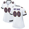 Image of Women's Baltimore Ravens White Custom Jersey 2019