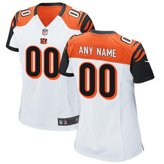 Women's Cincinnati Bengals White Custom Jersey 2019