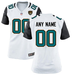 Women's Jacksonville Jaguars White Custom Jersey 2019