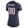 Image of Women's New England Patriots Navy Blue Custom Game Jersey 2019