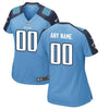 Image of Women's Tennessee Titans Light Blue Custom Alternate Jersey 2019