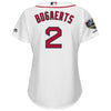 Image of Xander Bogaerts Boston Red Sox Majestic Women's World Series Champions Home Cool Base Player Jersey – White 2019