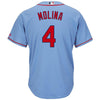 Image of Yadier Molina St. Louis Cardinals Majestic Alternate Cool Base Player Jersey – Horizon Blue 2019