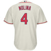 Image of Yadier Molina St. Louis Cardinals Majestic Cool Base Player Jersey - Cream 2019