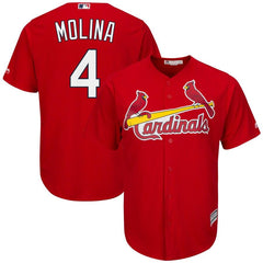 Yadier Molina St. Louis Cardinals Majestic Cool Base Player Jersey - Scarlet 2019