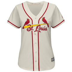 Yadier Molina St. Louis Cardinals Majestic Women's Alternate Cool Base Player Jersey - Ivory 2019