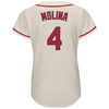 Image of Yadier Molina St. Louis Cardinals Majestic Women's Alternate Cool Base Player Jersey - Ivory 2019