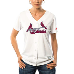 Yadier Molina St. Louis Cardinals Majestic Women's Fashion Stars & Stripes Cool Base Player Jersey - White 2019