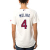 Image of Yadier Molina St. Louis Cardinals Majestic Women's Fashion Stars &amp; Stripes Cool Base Player Jersey - White 2019