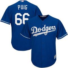 Yasiel Puig Los Angeles Dodgers Majestic Official Cool Base Player Jersey - Royal 2019