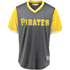 Image of Josh Harrison "J Hay" Pittsburgh Pirates Majestic Players' Weekend Cool Base Jersey – Gray/Yellow 2019