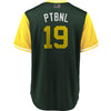 Image of Josh Phegley "PTBNL" Oakland Athletics Majestic Players' Weekend Cool Base Jersey – Green/Yellow 2019