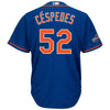 Image of Yoenis Cespedes New York Mets Majestic 2016 Postseason Alternate Cool Base Jersey - Royal 2019