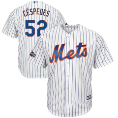 Yoenis Cespedes New York Mets Majestic 2016 Postseason Home Cool Base Jersey - White 2019