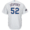 Image of Yoenis Cespedes New York Mets Majestic 2016 Postseason Home Cool Base Jersey - White 2019