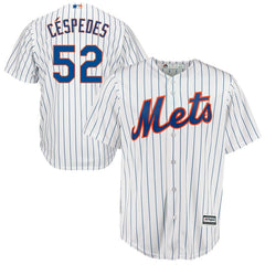 Yoenis Cespedes New York Mets Majestic Official Cool Base Player Jersey - White 2019