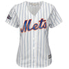 Image of Yoenis Cespedes New York Mets Majestic Women's 2016 Postseason Home Cool Base Jersey - White 2019