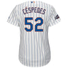 Image of Yoenis Cespedes New York Mets Majestic Women's 2016 Postseason Home Cool Base Jersey - White 2019