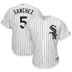 Yolmer Sanchez Chicago White Sox Majestic Home Cool Base Player Jersey – White 2019