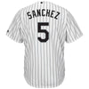 Image of Yolmer Sanchez Chicago White Sox Majestic Home Cool Base Player Jersey – White 2019