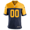 Image of Youth Green Bay Packers Navy Customized Throwback Game Jersey 2019