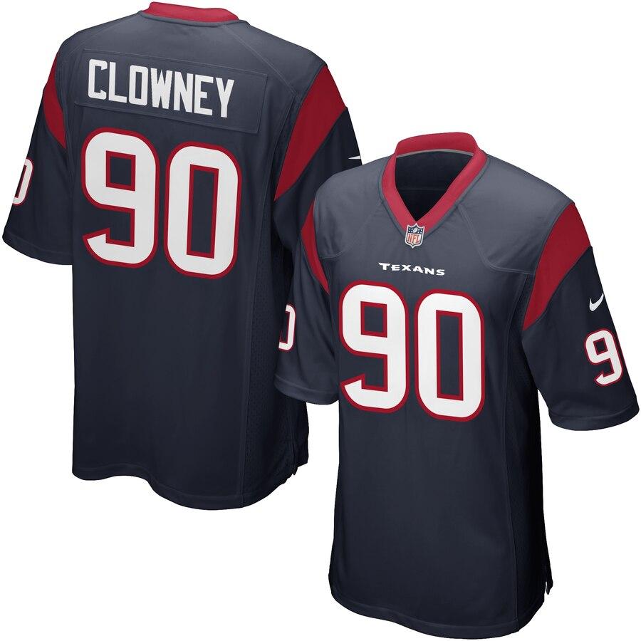 Youth Houston Texans Jadeveon Clowney Team Color Game Jersey 2019