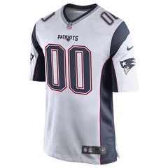 Youth New England Patriots White Custom Game Jersey 2019