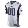 Image of Youth New England Patriots White Custom Game Jersey 2019