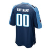 Image of Youth Tennessee Titans Navy Custom Game Jersey 2019