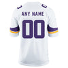 Image of Youth White Minnesota Vikings Custom Game Jersey 2019