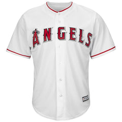 Yunel Escobar Los Angeles Angels Majestic Home Official Cool Base Replica Player Jersey - White 2019