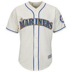 Yusei Kikuchi Seattle Mariners Majestic Official Cool Base Player Jersey – Cream 2019