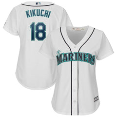 Yusei Kikuchi Seattle Mariners Majestic Women's Cool Base Player Jersey – White 2019