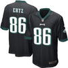 Image of Zach Ertz Philadelphia Eagles Alternate Game Jersey - Black 2019