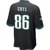 Image of Zach Ertz Philadelphia Eagles Alternate Game Jersey - Black 2019