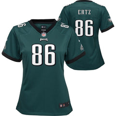 Zach Ertz Philadelphia Eagles Girls Youth Game Jersey - Midnight Green 2019