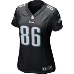 Zach Ertz Philadelphia Eagles Women's Game Event Jersey – Black 2019