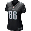 Image of Zach Ertz Philadelphia Eagles Women's Game Event Jersey – Black 2019