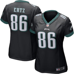 Zach Ertz Philadelphia Eagles Women's Game Jersey - Black 2019